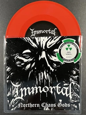 Immortal - Northern Chaos Gods / Red 7“ Etched Single Vinyl / Black Heavy Metal - Bild 1 von 4