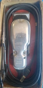 Vintage Wahl Solid Small Hair 000 Haarschneidemaschine 36489 Sterling Made In USA Orig. Box - Bild 1 von 6