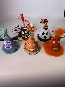 Juego de 5 sombreros de fiesta de Halloween Dept 56 Glitterville - Imagen 1 de 14