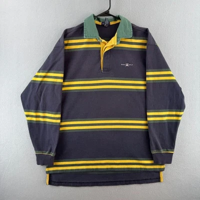 Camisa de Rugby Gant De Colección Para Hombres Grande Azul Algodón Manga Larga Polo Preppy Y2K Foto 1 de 4