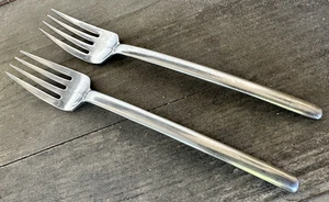 Mikasa Zena 2 Dinner Forks 7 3/4" Japan 18/8 Stainless Slender Glossy ? Matte - Picture 1 of 2