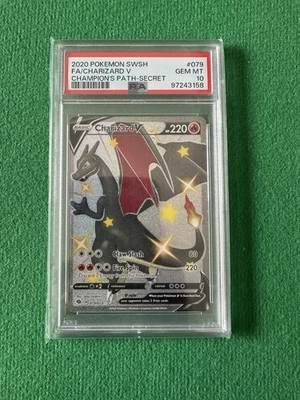Shiny Charizard V Champions Path Secret Rare 079/073 PSA 10 Gem Mint Pokemon TCG - Image 1 of 2