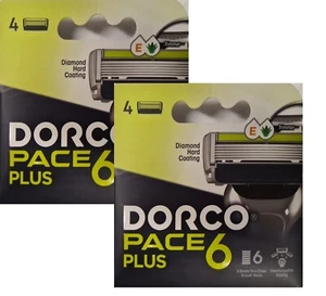 Dorco Pace 6 Plus, 2 paquetes OFERTA - 8 cartuchos, sistema de afeitar de seis hojas + recortadora - Imagen 1 de 2
