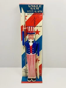 Vintage 1975 Uncle Sam Whirl A Gig Whirlgig Art Line NOS Lawn Ornament - Picture 1 of 11
