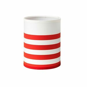 Ikea NYMO Lamp Shade White with Red Stripes 7" 19 cm 302.636.55