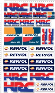 Motorrad Renn Aufkleber Set Repsol HRC, 27x47 Blatt 26 Aufkleber 1000rr - Bild 1 von 2