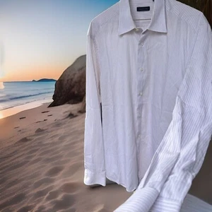 Valentino Men Dress Shirt Long Sleeve Button Up Italy Size Tag 41/16 (Us Large) - Picture 1 of 16