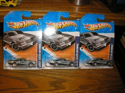 NICE Lot of 3 Hot Wheels HW Performance 2011 Pennzoil Buick Grand Nationals Gray - Image 1 of 3