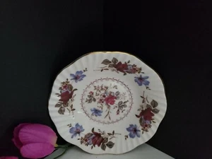 Rose & Iris by Elizabethan - Fruit/Dessert Dish - DISCONTINUED - RARE PATTERN - Picture 1 of 12