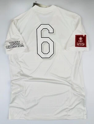 ADIDAS ARSENAL NO MORE RED FOOTBALL SHIRT #BNWT #GABRIEL #NO 6#FA CUP - Image 1 of 4