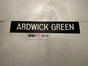 Ardwick Green - Manchester 1.5 1976 Bus Blind 35” - Gift - Picture 1 of 7