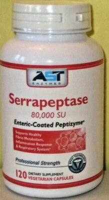 AST ENZYMES PEPTIZYME / SERRAPEPTASE Respiratory, Sinus problems, Nose, Throat, HEART HEALTH