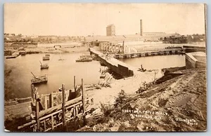 Rothchilds Wisconsin~Marathon Paper Mills~Factory Panorama~Elevator~1910 RPPC - Picture 1 of 2