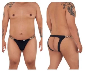 CandyMan 99536X Bikini Jockstrap Color Negro - Estampado Animal - Imagen 1 de 9
