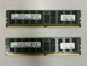SAMSUNG 32GB (16GB X 2) DDR4 2Rx4 PC4-2133P RDIMM ECC REG RAM Server Memory - Afbeelding 1 van 4