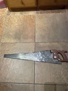 E C Atkins Early 29 In Long Hand Saw 5 Teeth Per Inch Nice Handle - Picture 1 of 14