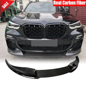 Für BMW X5 G05 M-SPORT 2019-2022 Echt Carbon Front Stoßstange Lippe Spoiler Splitter - Bild 1 von 13