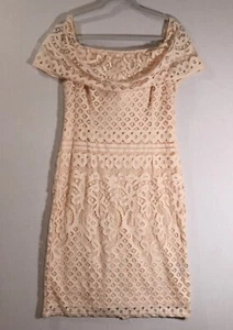 Sharagano rosa Damen-Stickkleid - Größe 8 - Bild 1 von 11