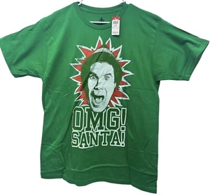 Elf Movie Shirt OMG Santa Buddy Tee Christmas Holiday Green Men's Size L - Picture 1 of 3