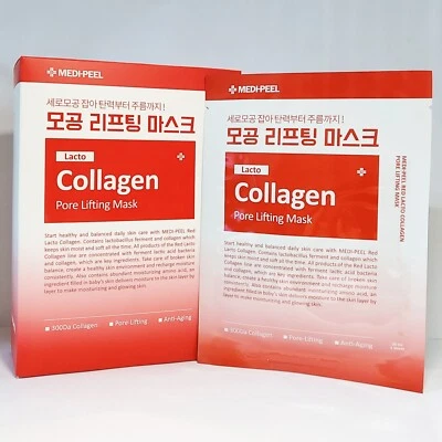 Medi Peel Red Lacto Collagen Pore Lifting Mask 30ml x 10 ea Anti Aging K-Beauty - Bild 1 von 4