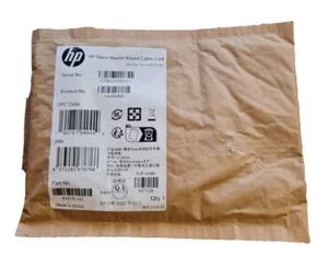 Bloqueo de cable con llave HP Nano Master 1AJ40AA sellado paquete nuevo - Imagen 1 de 2