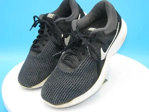 Nike Revolution 4 Black Shoes Size 7.5W AA7402-001 Pre Owned - Picture 1 of 13