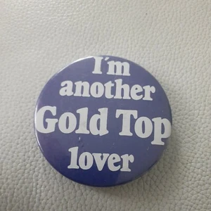 Gold Top Lover Vintage Badge - Picture 1 of 3