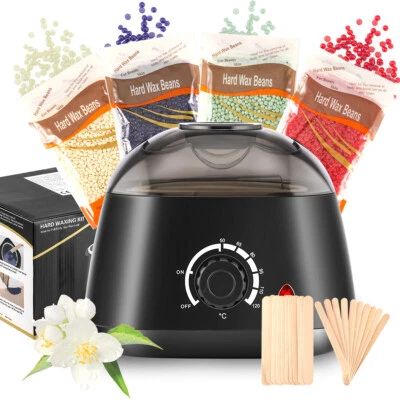 LOVONLIVE Salon Wachsgerät Set Wachswärmer Wachs Erhitzer+ Wachs Bohnen Haarentfernung Wax