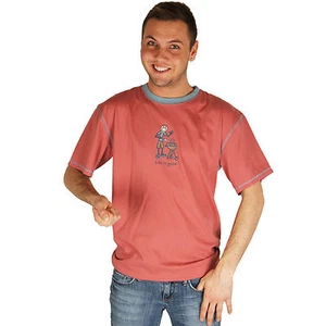 Life is Good Brick Red Jake BBQ Tee Hot Grill Sleep Grilling T-Shirt Spatula NWT - Picture 1 of 1