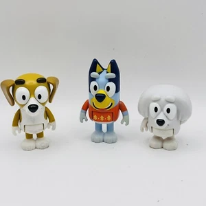 Lot Of 3 Bluey Honey Lila Vinyl Action Figures E1-681 - Picture 1 of 7