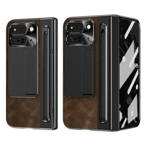 Funda rígida plegable a prueba de golpes de cuero PU con soporte para Google Pixel 9 10 Pro - Imagen 1 de 28