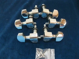 Vintage Ovation Chrome Plated 3 per side Guitar Tuners - Picture 1 of 13