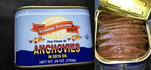 Big Anchovies FLAT Fillets in Oil 793gm "28 OZ" Anchovy TASTY! FREE SHIP! SAVE A - Picture 1 of 6