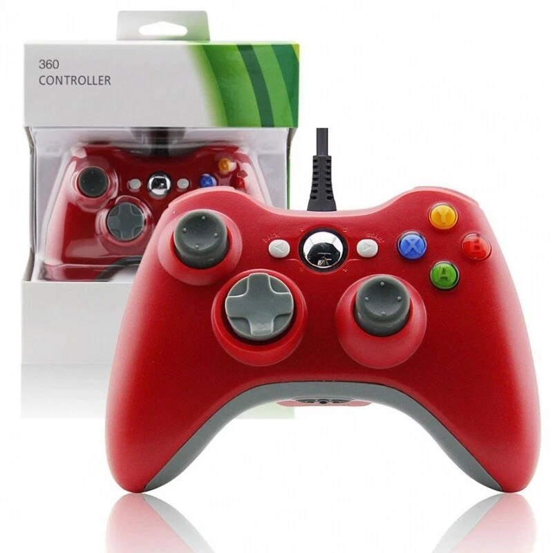Wired Game Controller For Microsoft Xbox 360 Red - Image 1 of 1