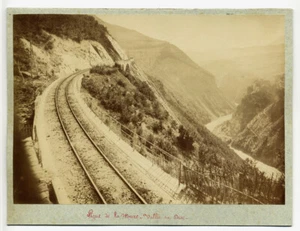Mauerlinie, Rivoire Passage, Drac-Tal - altes Foto 1890 - Bild 1 von 2