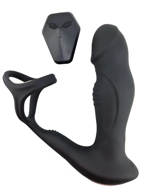 "Prostata-Massagegerät mit Cockring – 9 Modi, USB-Aufladung, Wasserdicht" - Bild 1 von 4