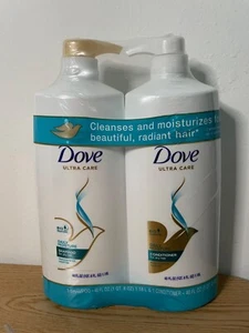 New Bundle of 2 Dove Ultra Care daily Moisture Shampoo & Conditioner Size 40ozs - Picture 1 of 4