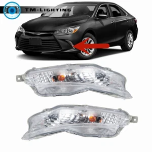 Front Fog Lights Lamps w/Bulbs Right&Left Side For 2015-2017 Toyota Camry LE SE - Picture 1 of 10