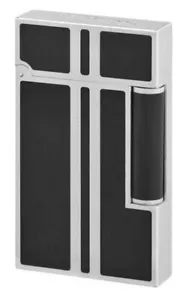 16738 Dupont / Line 2 / Lighter / Palladium Plated and Black Lacquer Finish ... - Picture 1 of 1