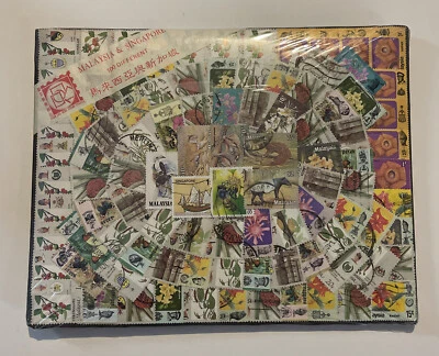 STAMPS-100 MALAYSIA & SINGAPORE-COLLECTI0N-VINTAGE. - Image 1 of 4