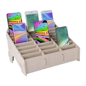 Phone Jail Box Wooden Cell Phone Box Conference Hall For Home For Classroom - Photo 1 sur 7