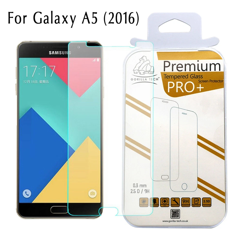 Samsung Galaxy A5 2016 Tempered Glass 100% Genuine Gorilla Screen Protector - Image 1 of 4