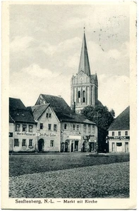 AK SENFTENBERG /N. L. Markt mit Kirche 20er - Picture 1 of 1