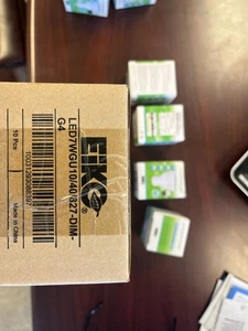 Eiko LED 7W    LED  GU10 BASE  40 Deg    10 bulbs - Picture 1 of 2