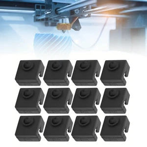 12Pcs Heater Block Cover Heating Aluminium Cap Silicone Sock Sleeve 280℃ High - Picture 1 of 12