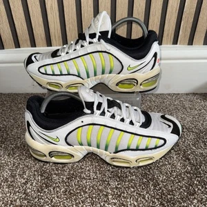 Nike Air Max Tailwind 4 White Volt Yellow Black Mens Size 9 - Picture 1 of 10