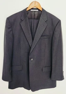 HICKEY FREEMAN MEN'S SUIT 44R - BLUE SUBTLE MICRO CHECK - Made In USA! - Picture 1 of 12