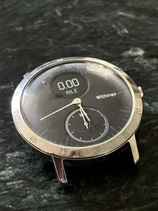 Withings Montre Connectée Hybride Acier HR Lunette Chrome, Visage Noir 40mm - Photo 1 sur 10
