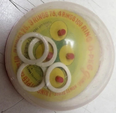 Ring O Peg Dexterity Game Baby World Co. 1951 Toy Hand Held Game - Image 1 of 3