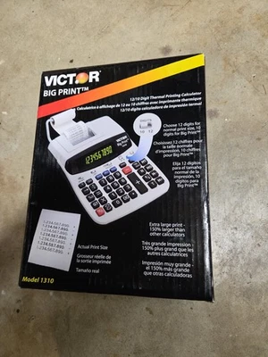 VICTOR 1310 Big Print Commercial Thermal Printing Calculator new in open box - Image 1 of 2